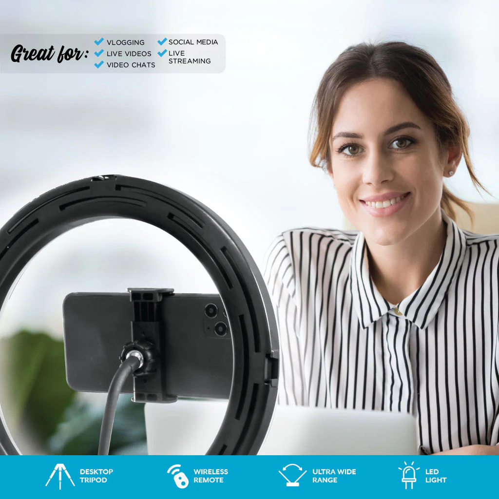 10" Tabletop Ring Light Kit - Image 4