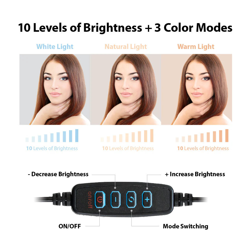 10" Tabletop Ring Light Kit - Image 5