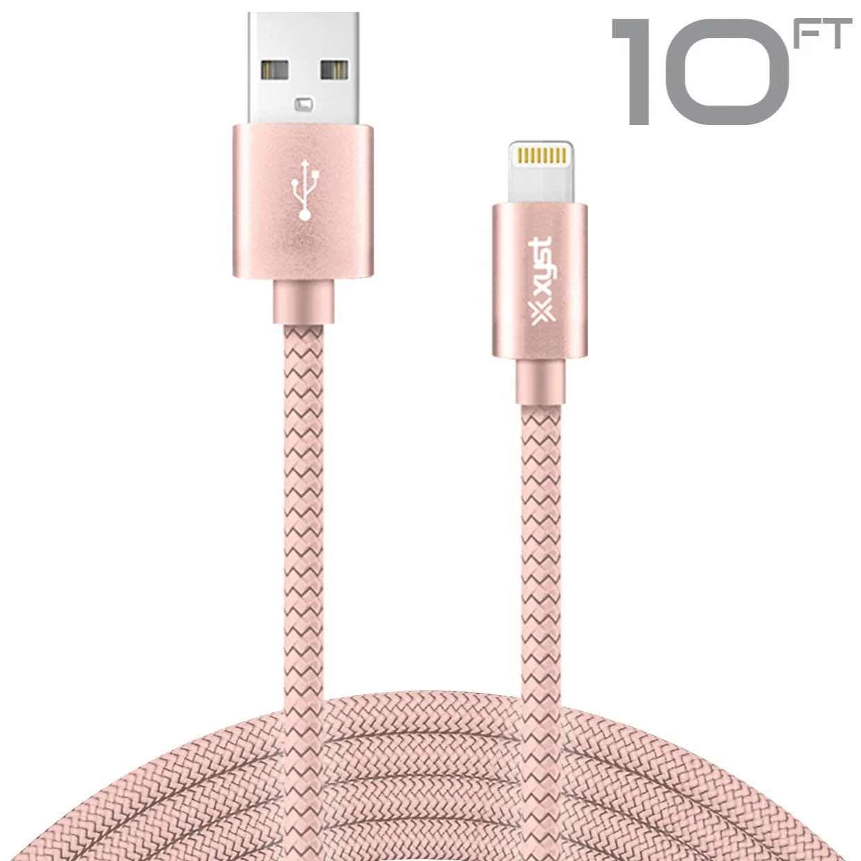 10ft USB-A To Lightning Braided Cable - Image 3