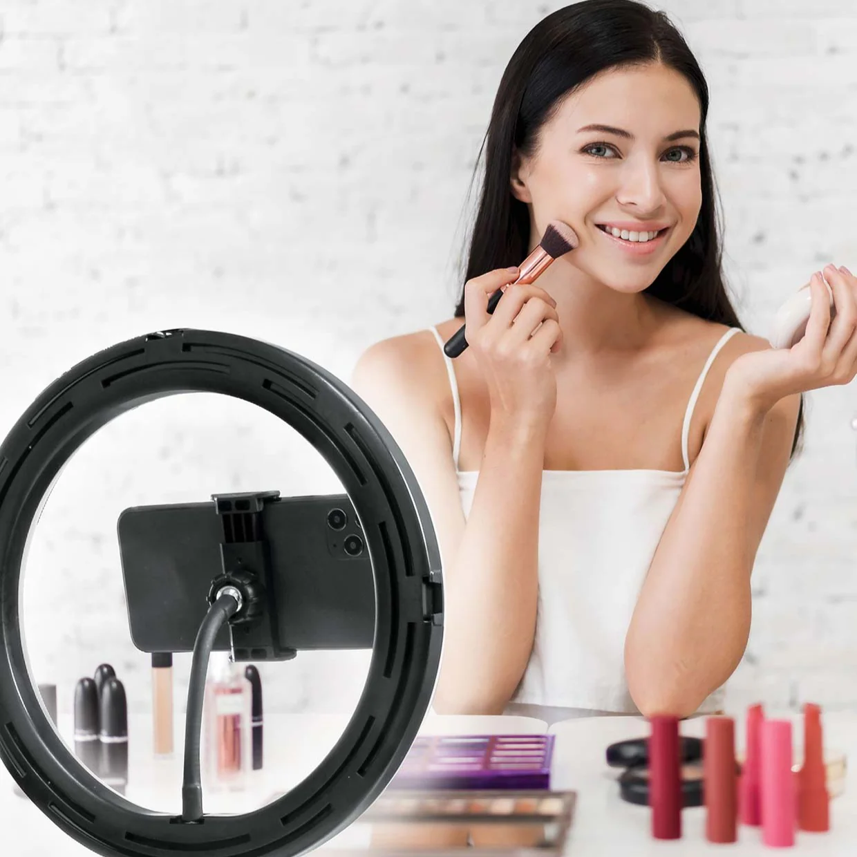 8" Ring Light Studio w/ 51'' Tripod - Image 4