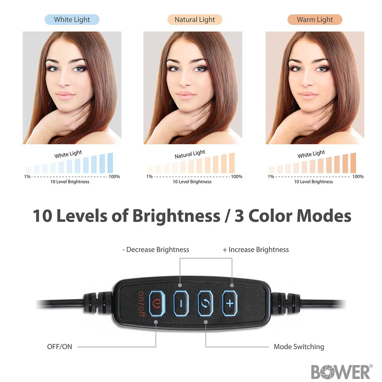 8" Ring Light Studio w/ 51'' Tripod - Image 7