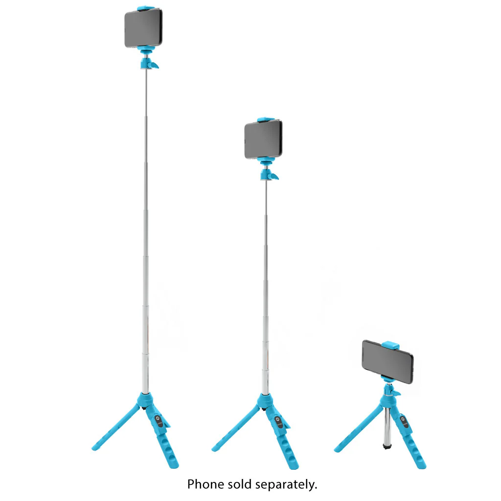 Bower 6-in-1 Tripod  Selfie Stick (Blue) - Image 3