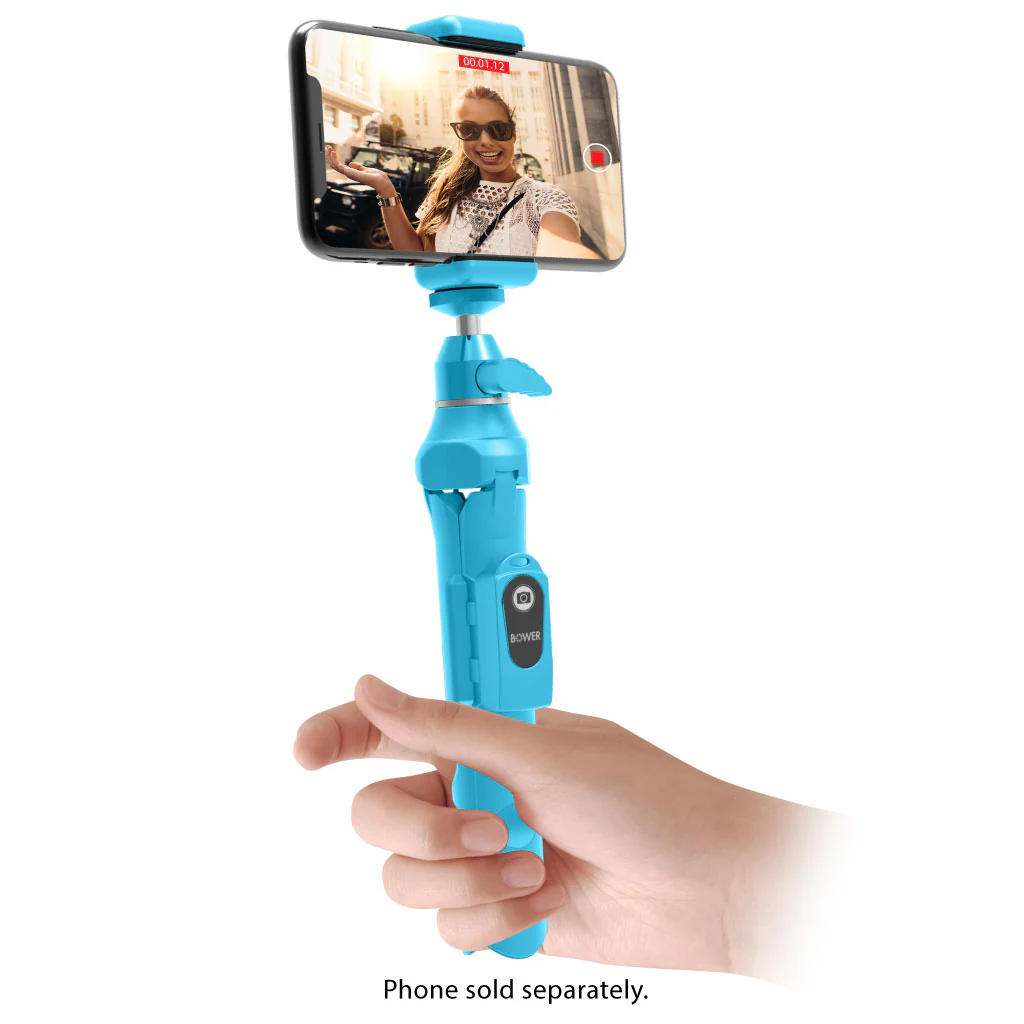 Bower 6-in-1 Tripod  Selfie Stick (Blue) - Image 4