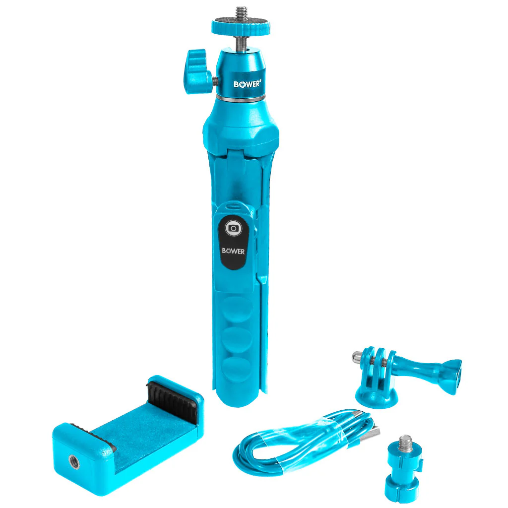 Bower 6-in-1 Tripod  Selfie Stick (Blue) - Image 7