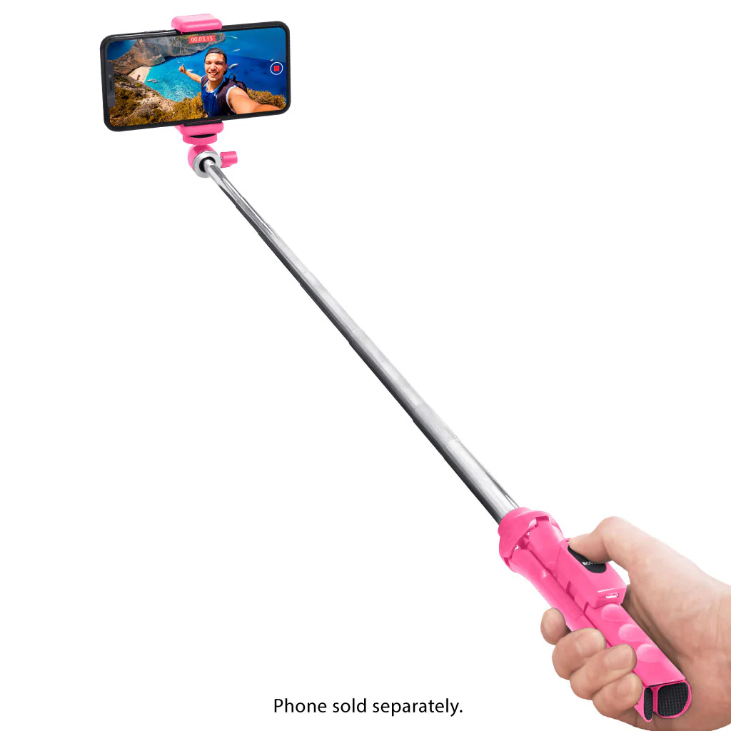Bower 6-in-1 Tripod Selfie Stick (Pink) - Image 5