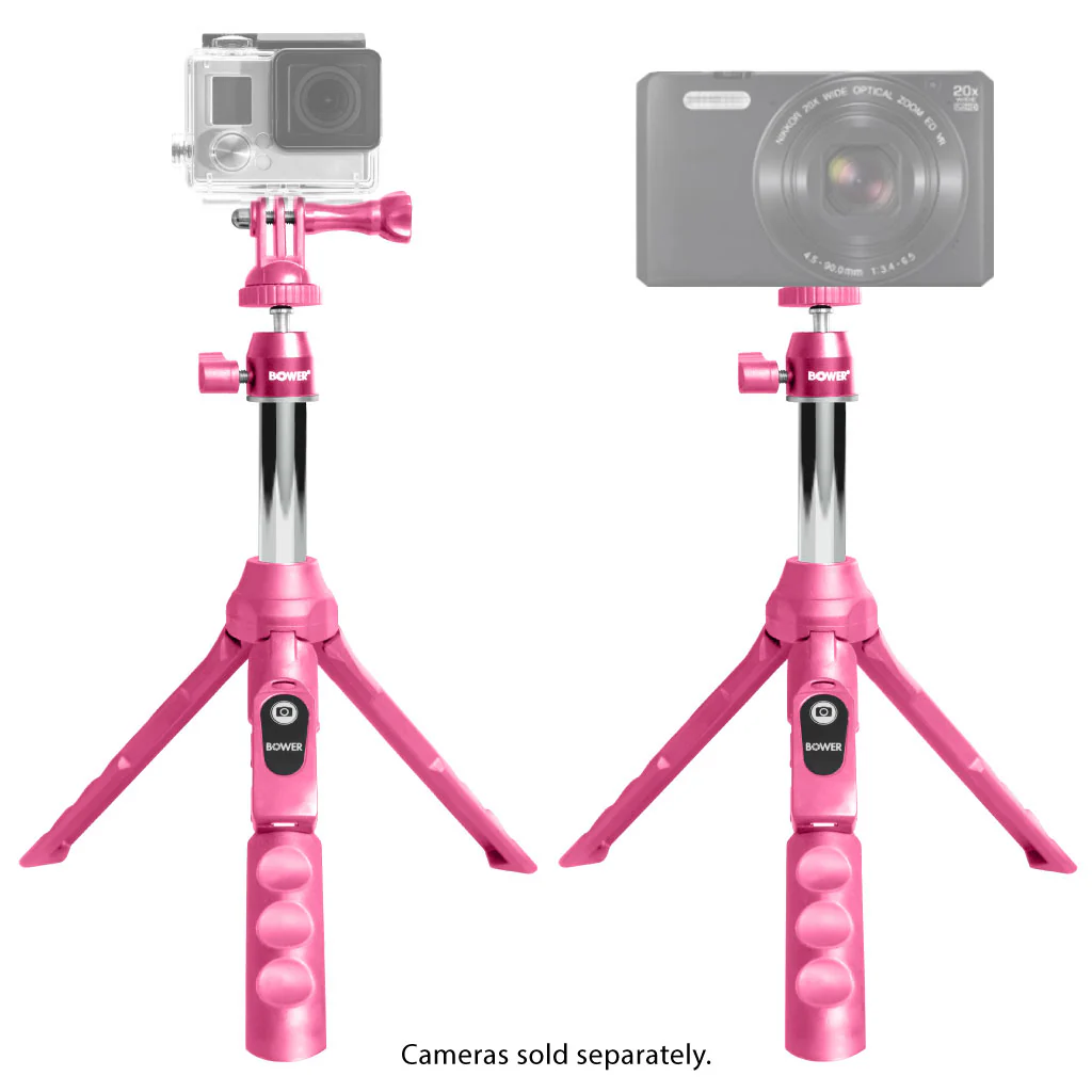 Bower 6-in-1 Tripod Selfie Stick (Pink) - Image 6