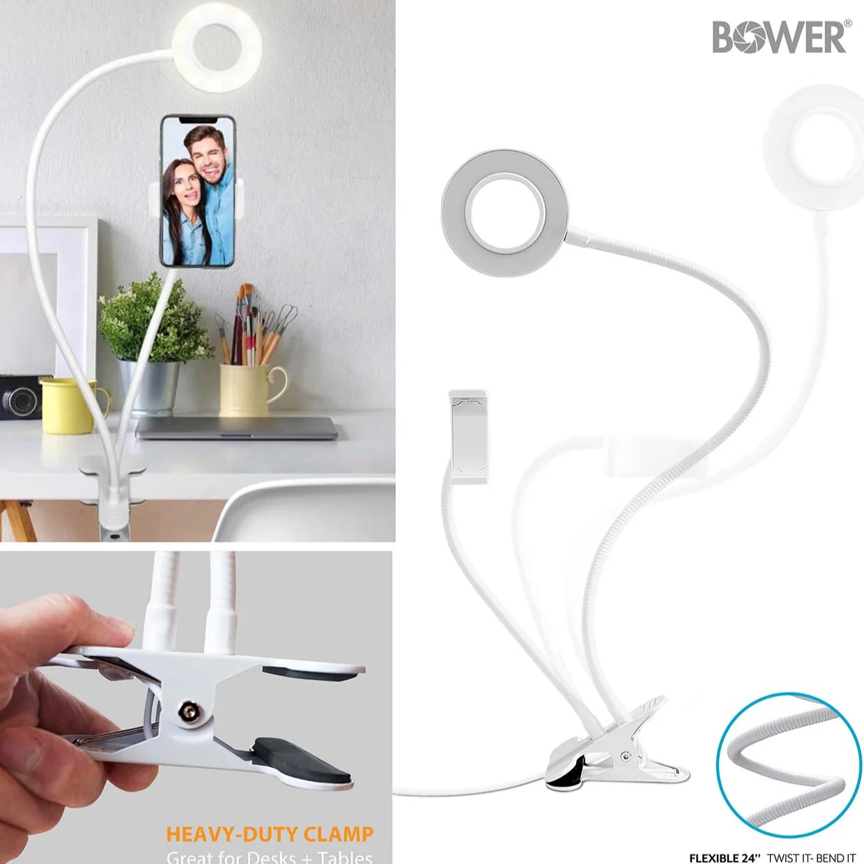 Bower Flex 24" SELFIE Ring Light - Image 3