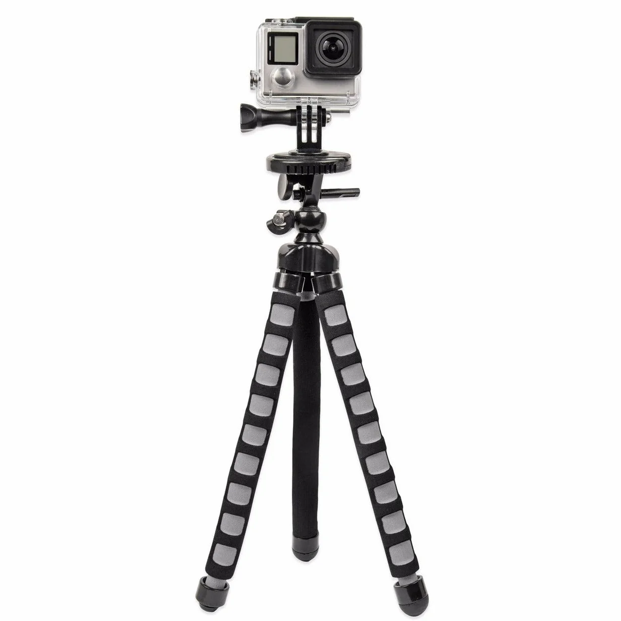 Bower Xtreme Action Series Flex Tripod for GoPro - Black/Grey - Image 3