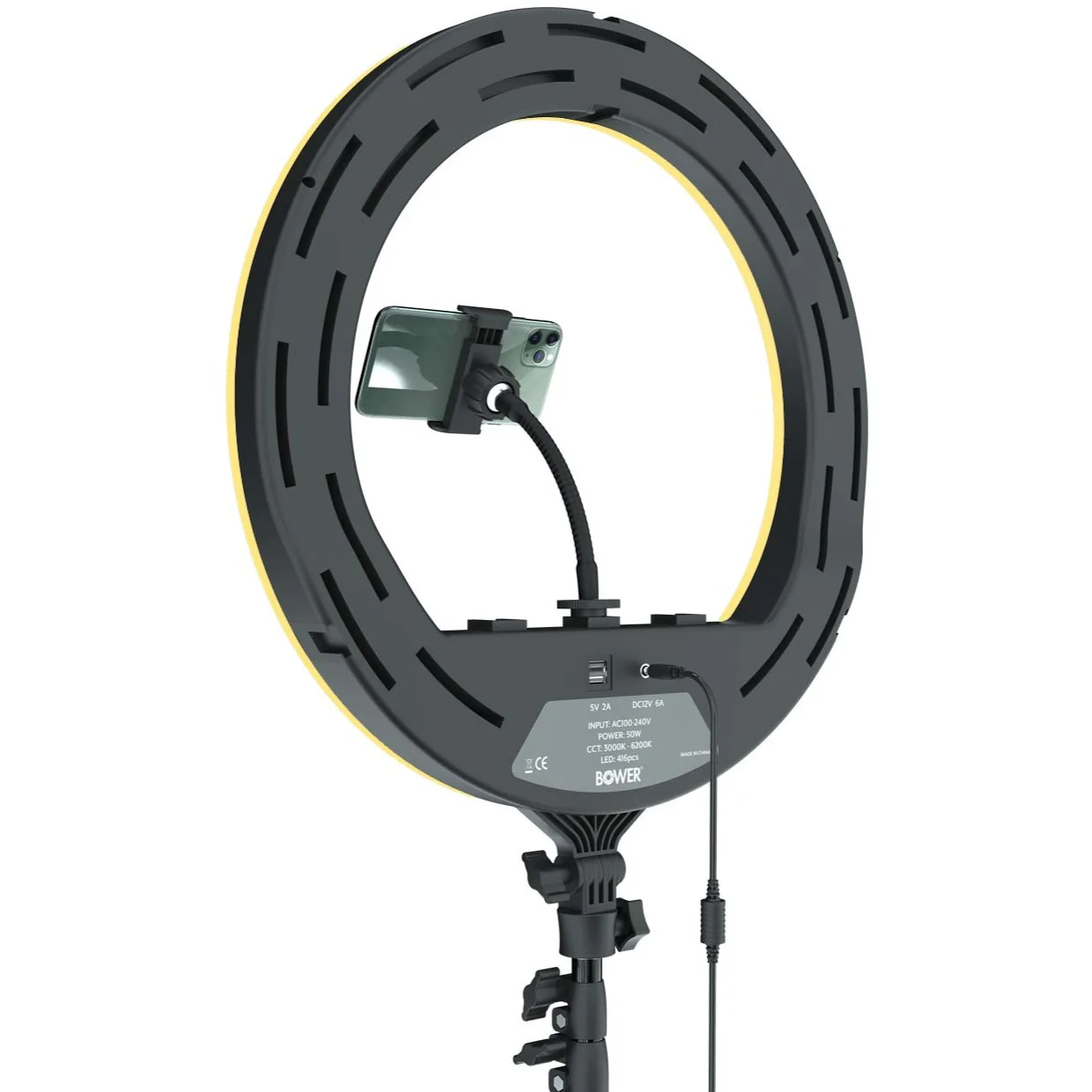 18" Selfie Ring Light Studio, w/ 80'' Extendable Tripod - Image 3