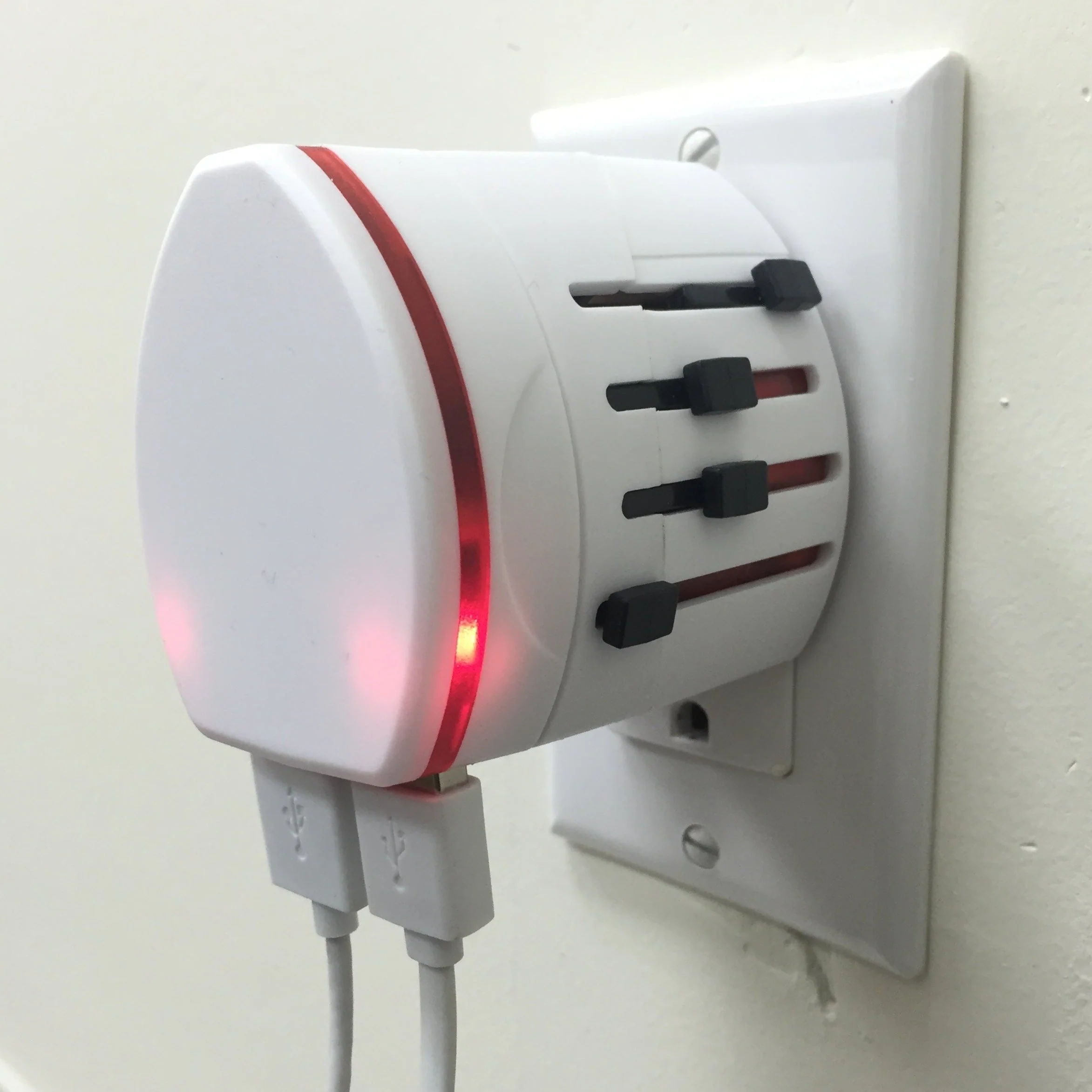 International Travel Adapter in Black or White - Image 5