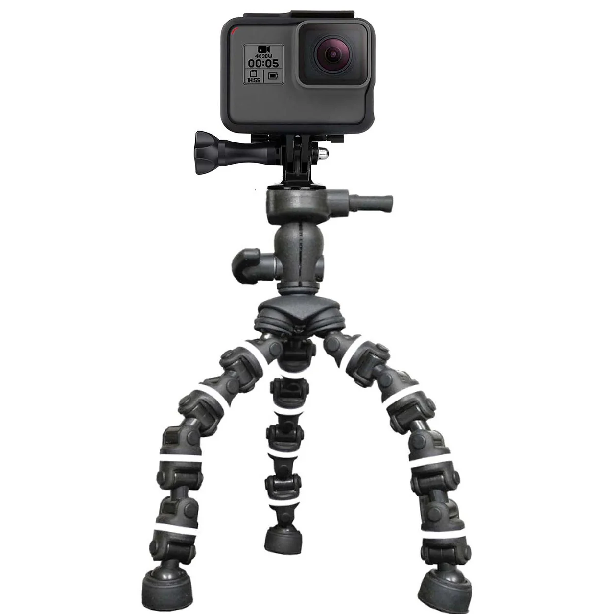 Mini Flexible 9'' Bendi-Pod, Black & Grey - Image 3